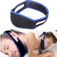 止鼾带打鼾张嘴防止家用脸部止鼾器打呼噜睡觉神器闭嘴矫正 普通款蓝色