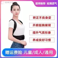 驼背神器矫正器预防驼背矫正器青少年矫正驼背矫正器提升气质神器 舒适款XS[46-75斤] 均码