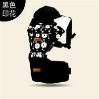 新生儿四季多功能婴儿背带前抱式腰凳宝宝背带小孩坐凳抱娃神器 四季款黑色翠花