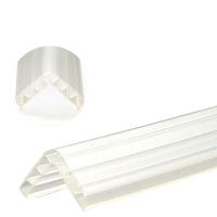 防撞条透明家用软胶幼儿园婴童门墙拐角桌子包边啃咬磕碰保护贴条 边宽1.5厘米(不贴胶送胶)透明 50厘米