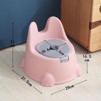 儿童坐便器便盆女孩宝宝尿盆训练小马桶婴儿带盖底部防滑尿壶尿盆 粉色