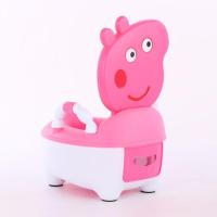 儿童小猪佩奇坐便器加大号抽屉式小便盆男女宝宝通用款尿盆小板凳 小猪佩奇粉色 单独坐便器