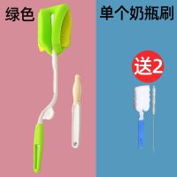 日康奶瓶刷清洁刷套装360度旋转奶瓶刷套装海绵奶嘴刷奶瓶清洗刷 3502绿色+奶瓶刷+吸管刷