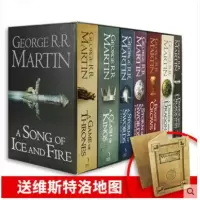 英文版冰与火之歌7本套装小说 A Song of Ice and Fire 地图