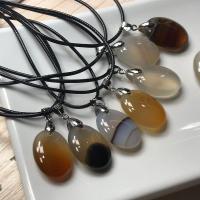 马达加斯加海洋玉髓水草花图纹象形切片原色山水画风景吊坠 随机发项坠