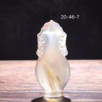 马达加斯加海洋玉髓水草花图纹象形切片原色山水画风景吊坠 俏色8Q12