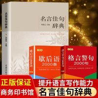 名言佳句辞典初中高中生青少年大学生语文课外阅读名人名言的书籍 格言警句+歇后语+名言佳句辞典