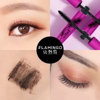 火烈鸟睫毛膏防水拉长学生不晕染卷翘浓密加长防汗睫毛增长液 黑色