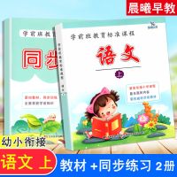 晨曦早教学前班教育标准课程语文数学拼音识字教材+同步练习册 语文教材+练习册 上册
