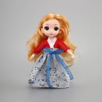 汉服巴比娃娃生日礼物女孩盒装17厘米大眼关节换装 大乔大眼17厘米娃娃送7件套