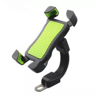 摩托车电瓶车电动车载旅行手机导航支架可充电带充电器骑士送外卖 [后视镜款不充电]颜色随机