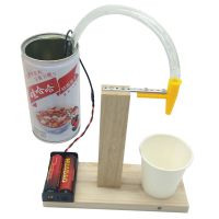 DIY 自动感应饮水机模型科技小制作环保节能磁控学生科学实验手工 材料包+螺丝刀+电池