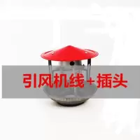 农村平房火炕烟筒引风机家用烟筒抽烟机 炉子排烟防倒烟引风机 引风机线10米(无风机)