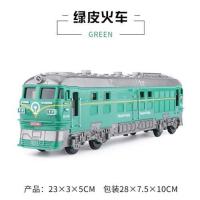 怀旧绿皮火车模型蒸汽内燃机车儿童玩具惯性小汽车仿真东风火车 绿皮火车