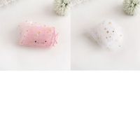 儿童袜子女春夏薄款仙女袜时尚亮片蕾丝堆堆袜亲子网纱透明长筒袜 2双装[粉色+白色] 仙女袜[均码无后跟]亲子袜