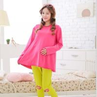月子服春秋薄款三件套产后哺乳衣外出怀孕期棉质孕妇睡衣秋冬喂奶 亏本促销35元红绿 M码[建议80-100斤]