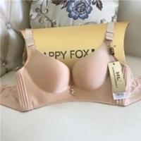 【幸福狐狸内衣】品牌高档内衣07经典款08至尊款超舒适无痕无钢圈性感聚拢文胸 07款肤色 32/70A