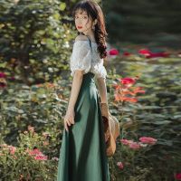 小清新套装裙女2021夏新款时尚洋气可盐可甜吊带半身裙气质两件套 白色上衣 送裹胸 S 80-100斤