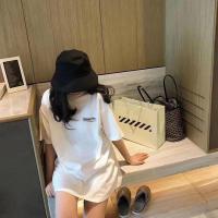 夏季新款潮牌情侣装半袖Balenciaga可乐波浪印花男女学生宽松T恤 白色 S 80-95斤