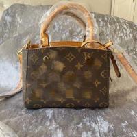 2021新款驴家蒙田包夏季百搭单肩包女包ins韩版包包女时尚手提包 黄色6008 小号24*25*12