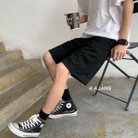 2021新款复古牛仔裤显瘦学生风百搭直筒宽松高腰阔腿老爹裤ins潮 港风黑色 五分休闲裤【送袜子】 2XL 建议【135