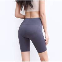 桑坡春款UGG鲨鱼皮裤芭比提臀女高腰紧身显瘦透气外穿薄款打底裤 高级灰 五分无痕芭比裤(提臀版) S 70-80斤