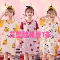 女童睡裙夏季儿童睡衣薄款短袖宝宝中大童女孩公主风家居服连衣裙 5066 [8码]建议身高90-100厘米