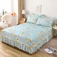 防滑床裙单件新款韩版床罩三件套席梦思保护套床笠花边床单公主风 情谊正浓 100*200cm床裙+枕套1只