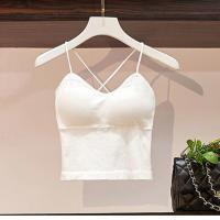 大码女装夏季套装女2021新款防晒衬衫遮肚显瘦百搭牛仔短裤三件套[15天内发货] 白色吊带 [单件] 4XL [建议18