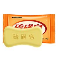 6盒装 硫磺皂香皂沐浴除螨虫面部硫黄皂去螨虫皂洗脸皂女男士 [六盒装]80g