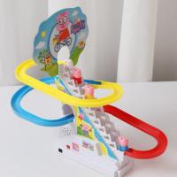 婴儿玩具有声会动宝宝8幼儿9益智早教0-1半一岁6到12个月男孩女孩 单梯小猪滑梯3个猪 送电池+USB电源线