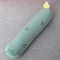 护颈枕助睡眠家用圆形糖果小枕头套颈椎圆柱枕长条园枕芯整头儿童 仙人掌长条颈枕 颈枕50*10cm