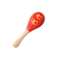 婴儿抓握玩具新生儿宝宝小沙锤摇铃打击乐器儿童听力视觉训练玩具 颜色图案随机 小号沙锤1个