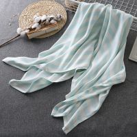 婴儿盖毯夏季儿童竹纤维盖毯空调午睡毯冰丝毯宝宝夏季透气毛巾被 玄青兰 90*100cm