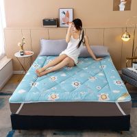 加厚保暖床垫1.8米榻榻米1.5M双人0.9米单人学生宿舍床褥子可折叠 浮生如梦07 1.0X1.5m花色随机