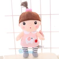 metoo糖豆公仔宝宝陪睡娃娃安抚毛绒玩具男女孩儿童玩偶生日礼物 站款浅粉白象(送礼袋) 小号( 赠 礼品袋)