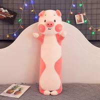 毛绒玩具猪猪玩偶床上猪公仔可爱睡觉长条抱枕布娃娃生日礼物女生 嘟嘟猪 80厘米(收藏送小礼物)
