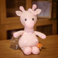 可爱小兔小熊小鹿儿童玩具盲盒娃娃毛绒玩具生日礼物女生抱枕玩偶 粉色小鹿 35cm