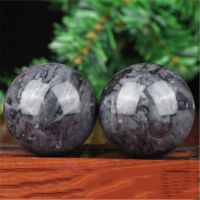 金丝海柳健身球中老年人健手健康按摩练手玩保健甩手球把件手串男 海浪花手球(送收纳袋)40MM