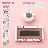 防水吸盘无线蓝牙音箱浴室追剧小音响通话低音炮带手机支架盒通用 【珍珠白】送可爱贴纸 【防水神器】免费送贴纸