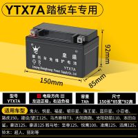 豪迈豪爵悦星125踏板摩托车电瓶YTX7A-BS免维护踏板蓄电池12V7AH YTX7A(踏板车专用电瓶)