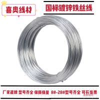 镀锌铁丝防锈电镀铁丝窗帘晾衣绳家用手工大棚工地建筑细铁丝线 8#一斤(粗约4.0mm)约5米 1斤