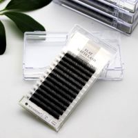 三叶草仙朵嫁接睫毛黑色焦糖色yy型开花睫毛自然超柔软舒适水貂毛 黑色 8mm