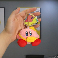 可爱少女心星之卡比毛绒小挂件个性书包挂饰萌萌哒钥匙扣钥匙链 背包普通款