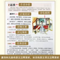 [精装彩图全解]3册唐诗宋词元曲正版全集三百300首古诗青少年初高中小学生成人版注释译文赏析文白对照中国古诗词鉴赏辞典