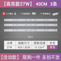 吸顶灯灯芯改造灯板灯带灯盘灯泡长条节能透镜贴片光源 特价40CM一拖三白27W(限拍 一套) 其它 白