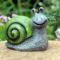 新奇特户外太阳能装饰庭院动物灯LED家用草坪阳台花园灯树脂摆件 蜗牛