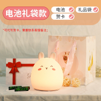 女生生日礼物送女友儿童女孩小创意闺蜜朋友的毕业实用高级感特别 [礼袋+代写贺卡]可爱兔[电池拍拍变色]