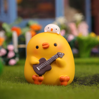 小鸭子车载摆件办公室桌面创意可爱日系治愈送女生生日礼物特别 元气鸭吉他