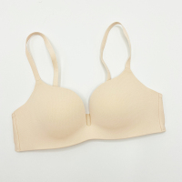 wrj boutique 无痕一片式内衣小胸聚拢文胸无钢圈少女薄胸罩夏季 肤色 S(65C/70A/70B)